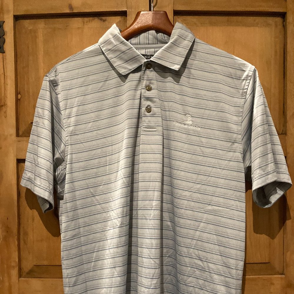 Pebble Beach Large Dry-Luxe Performance Golf Short Sleeve Polo